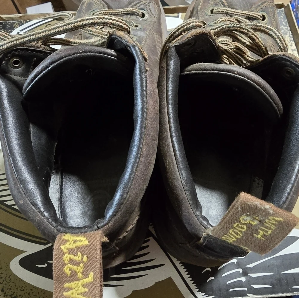 Y2K Dr Doc Martens Vintage 8287 Brown Leather Vintage Chunky US men's 9